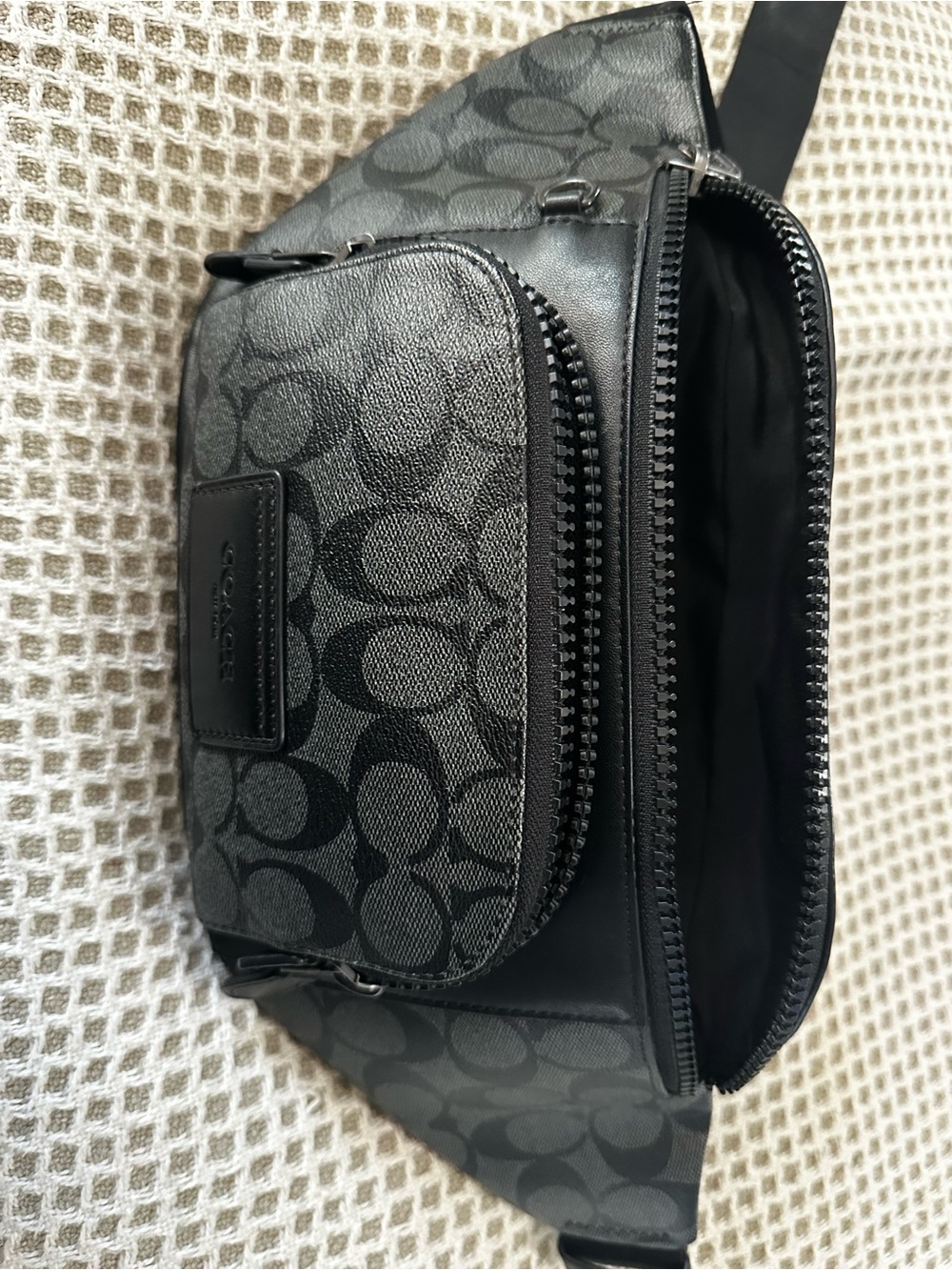 Coach Track Belt Bag In Signature Canvas